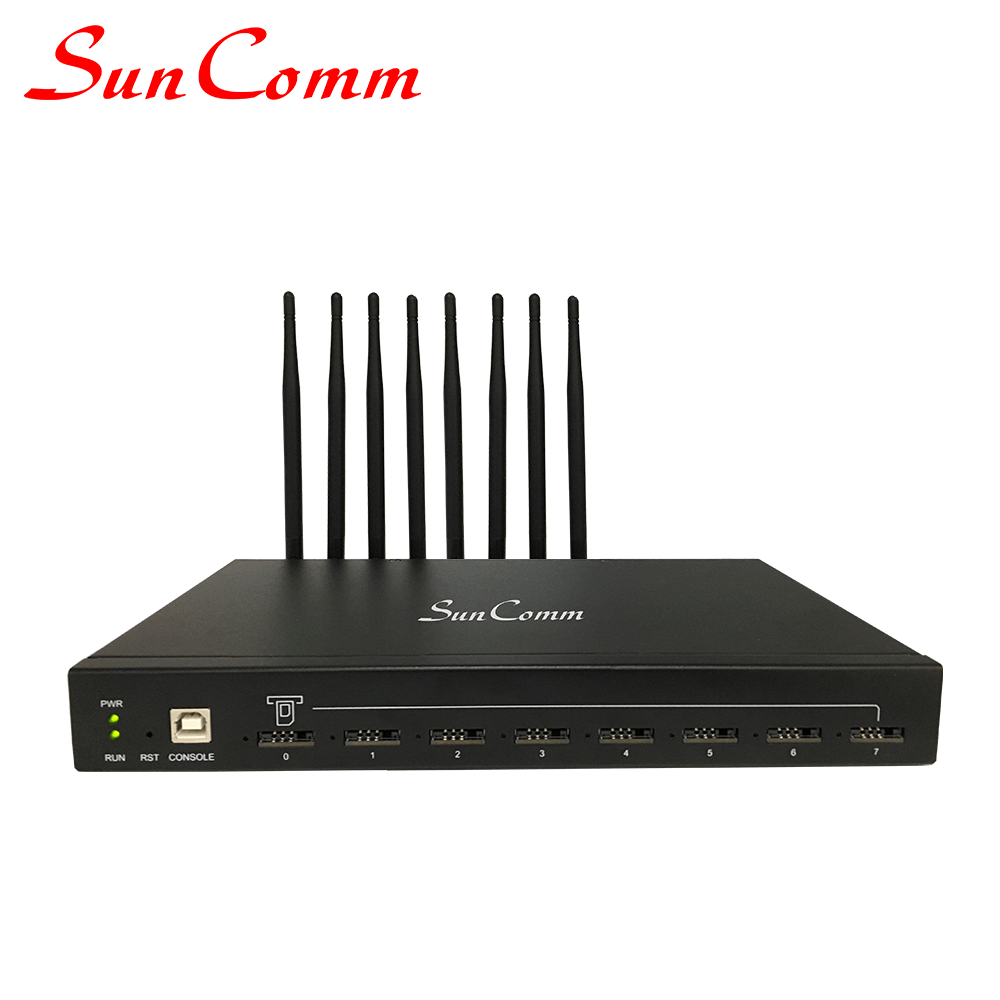 Passerelle voip 4g volte avec lte 8 sim 8 canaux (couvrant 4g 3g 2g) pour le marché européen